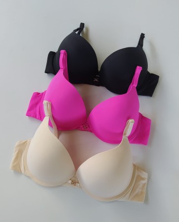 Biustonosz miseczka C bezszwowy gładki Valerie