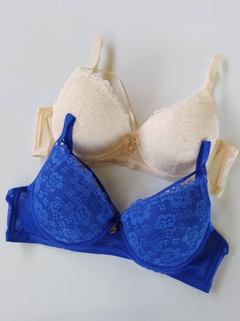 Biustonosz miseczka B z paskami na biuście Ida 