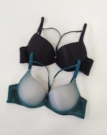 Biustonosz miseczka B z paskami Rose 