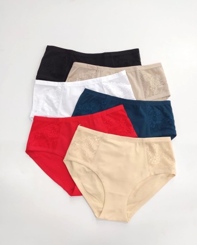 Majtki bawełniane Delia wysoki stan do 3XL