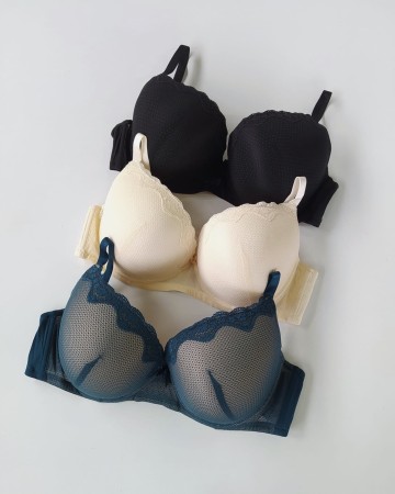 Biustonosz miseczka D z koronką Sierra 