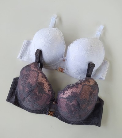 Biustonosz miseczka D ze złotą zawieszką Dua