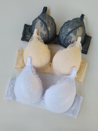 Biustonosz miseczka E z koronkową miseczką Fela montello