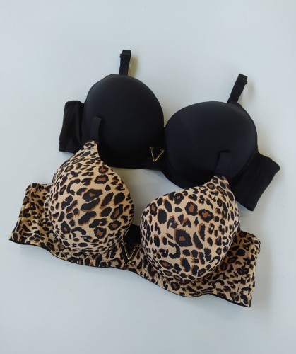 Elegancki biustonosz miseczka D wzór panterka Chloe montello