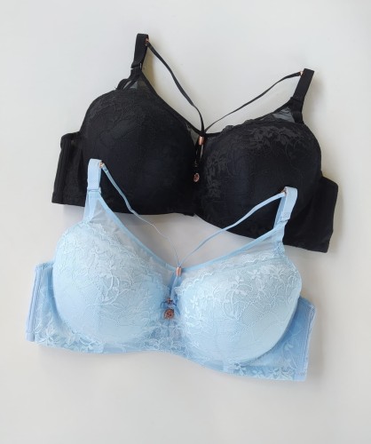 Biustonosz miseczka D ze złotymi ozdobami Alesa montello