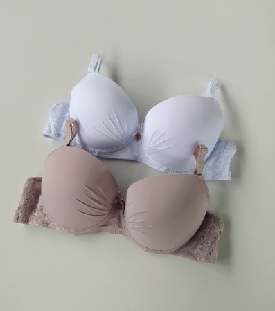 Biustonosz miseczka B push up pomarszczone miseczki Aurora