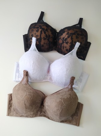 Biustonosz miseczka E z przedłużoną siateczką Kasja