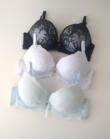 Stanik miseczka B push-up falowane miseczki Ula