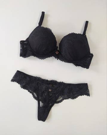 Komplet miseczka B ręka Adama czarny