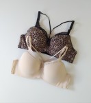 Biustonosz miseczka B gładkie z paseczkami Ada