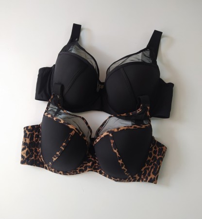 Stanik miseczka D z siateczką Otylia 