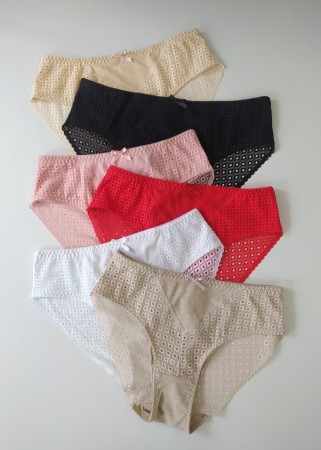 Majtki bawełniane prążkowane Calista