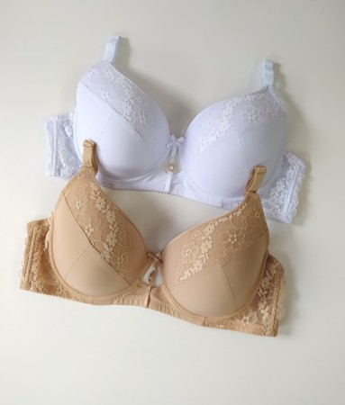 Elvira – biustonosz miseczka D zapinany na 3 haftki